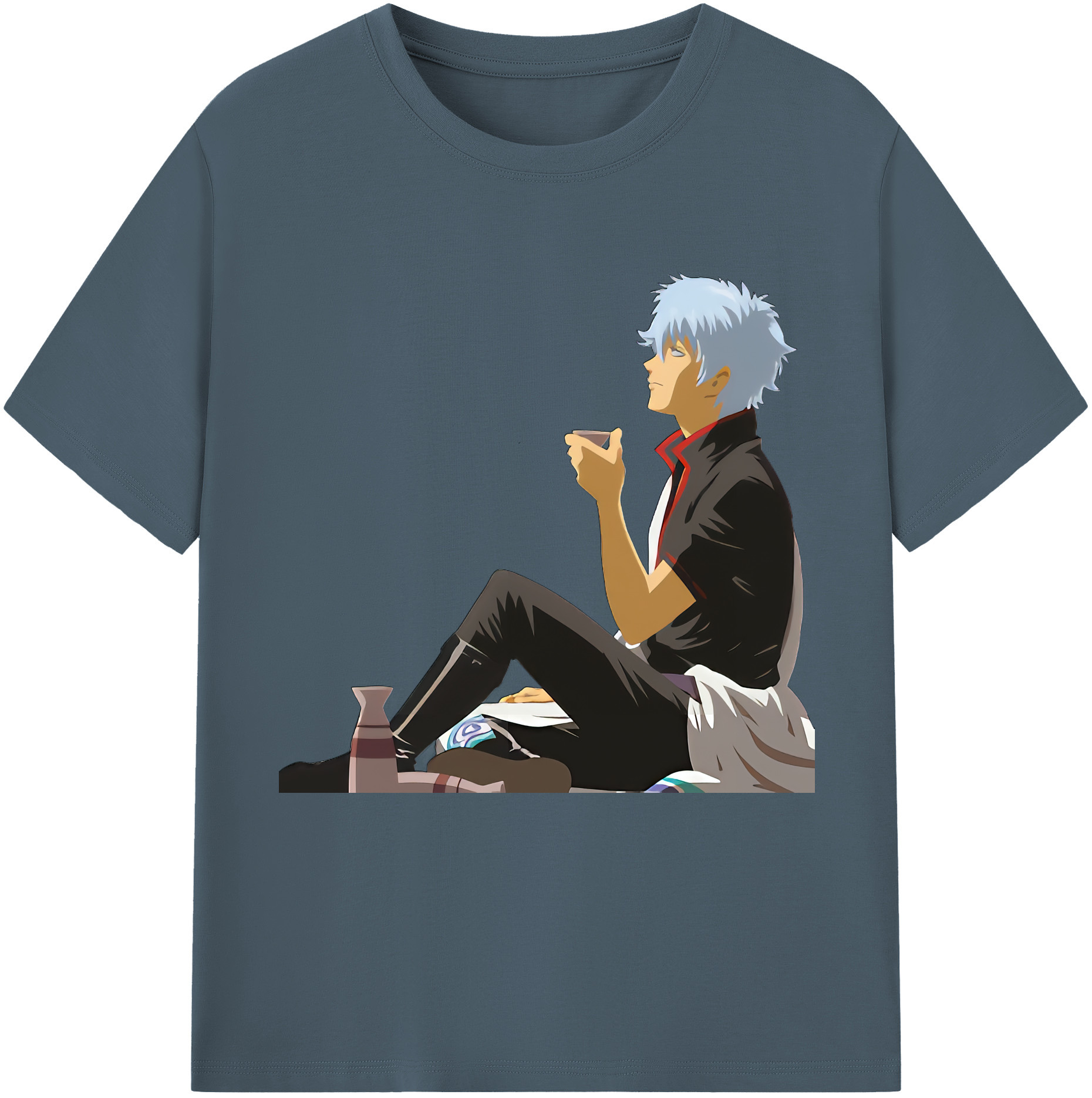 （画像用） ぎんたま 坂田銀時（さかたぎんとき） 神楽 志村新八（しむら しんぱち） GINTAMA Sakata Gintoki Kagura Shimura Shinpachi 綿100％半袖Tシャツ（フロントプリント）